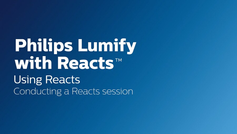 Conducting a reacts session